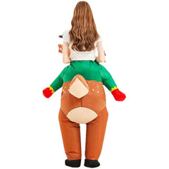 Inflatable Riding ELK Cosplay Air Blow-up- Christmas Costume