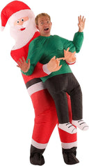 Morph Santa Piggyback Costume - Christmas Outfit Men