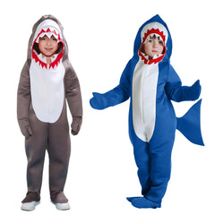 Children Shark Hooded Jumpsuits Costume